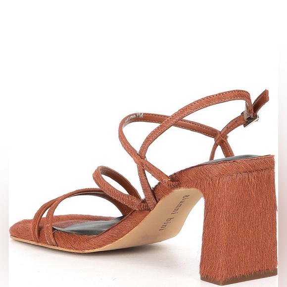 Gianni Bini Strappy Block Heel Sandals Haircalf – Size 8.5 - Picture 3 of 12